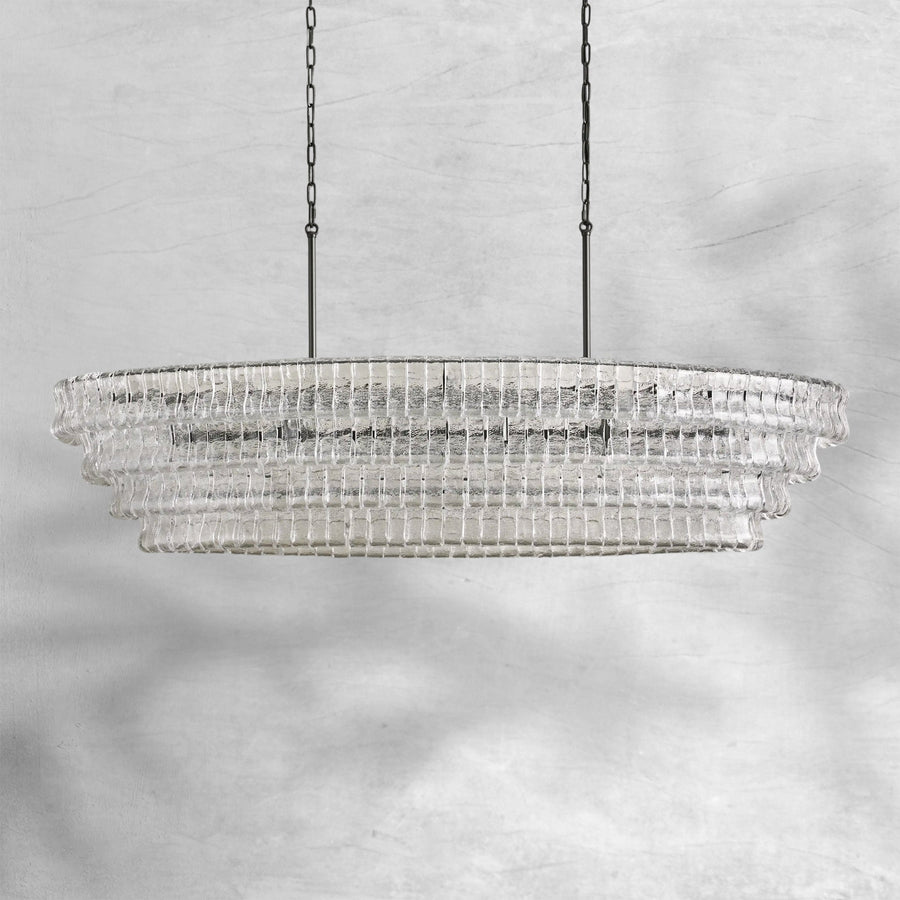 Givrelle Oval Chandelier 54"W/65"W