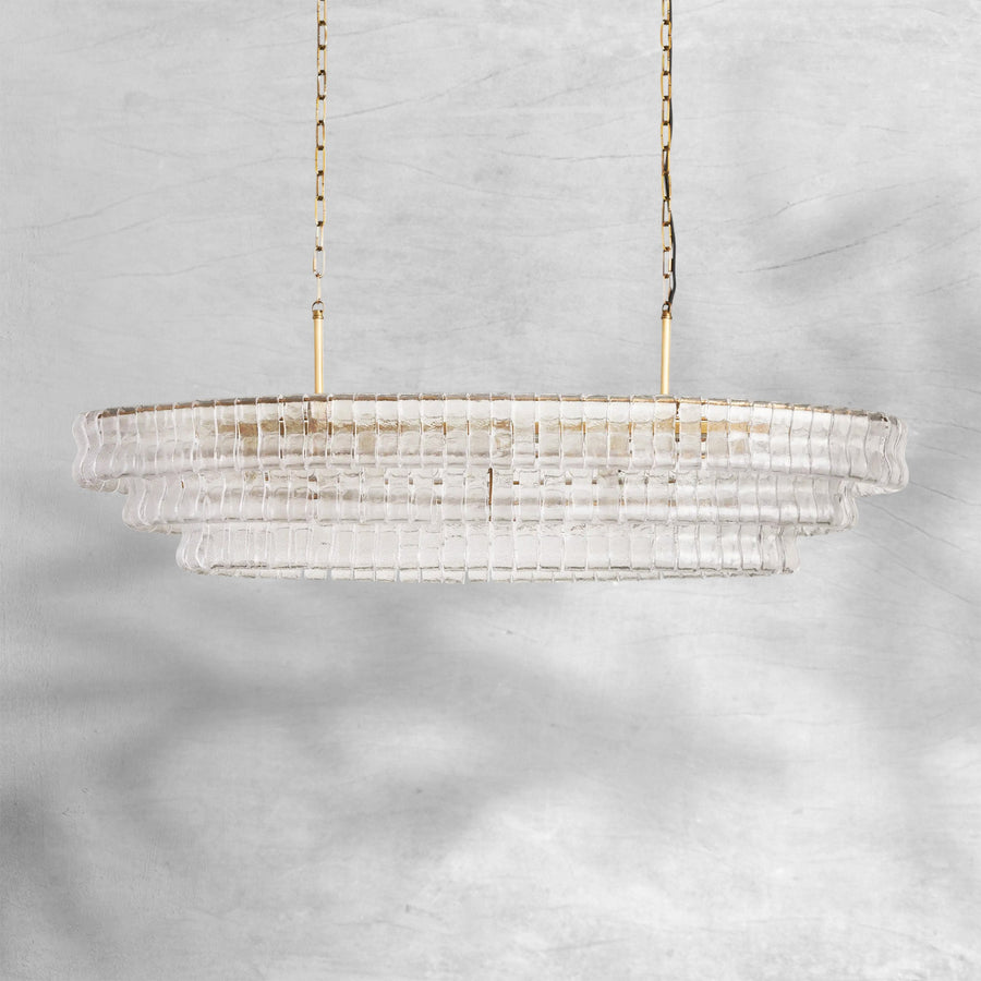 Givrelle Oval Chandelier 54"W/65"W
