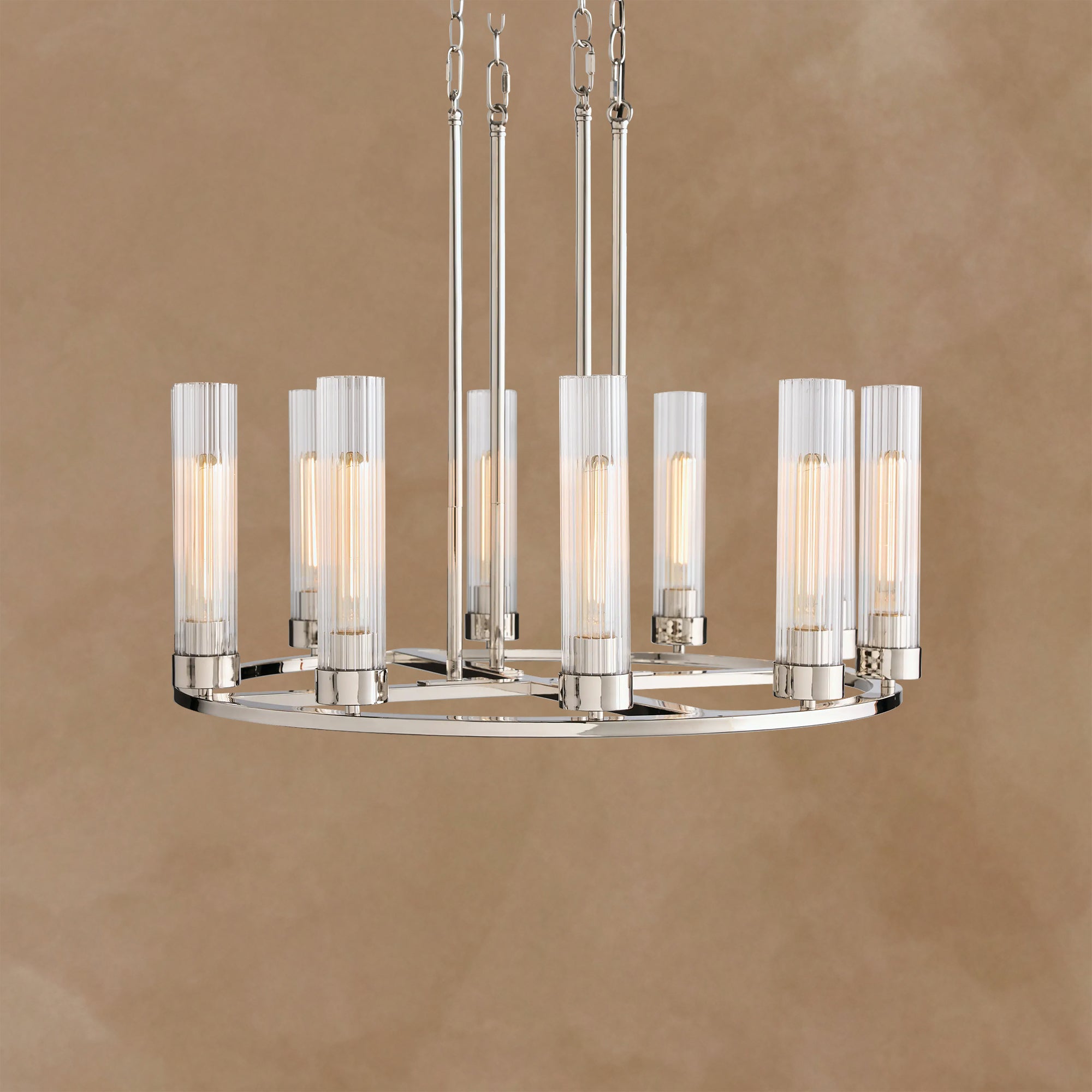 Andreas Round Glass Chandelier