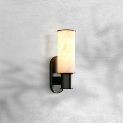 Hesperin Alabaster Wall Sconce – Elegant Brass, Bronze & Nickel Finishes with Warm White Light