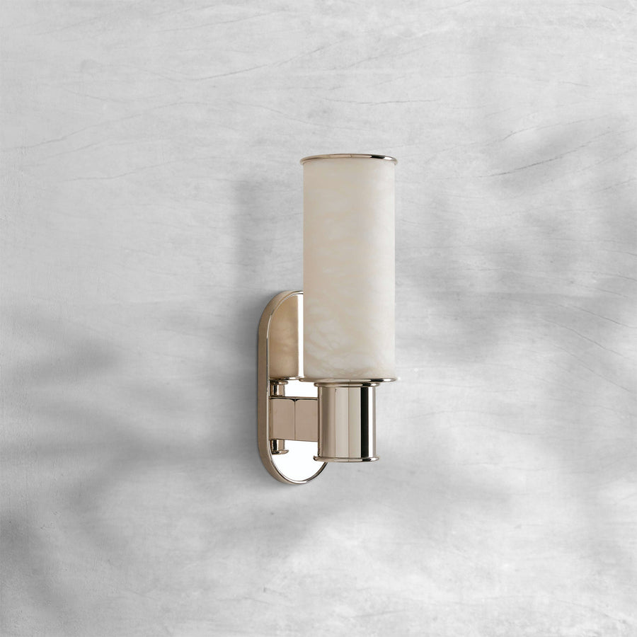 Hesperin Alabaster Wall Sconce – Elegant Brass, Bronze & Nickel Finishes with Warm White Light