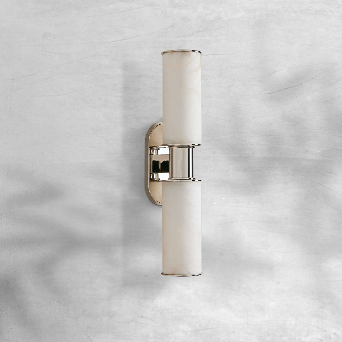 Hesperin Alabaster 2-Light Wall Sconce with Brass, Bronze, Nickel Finishes