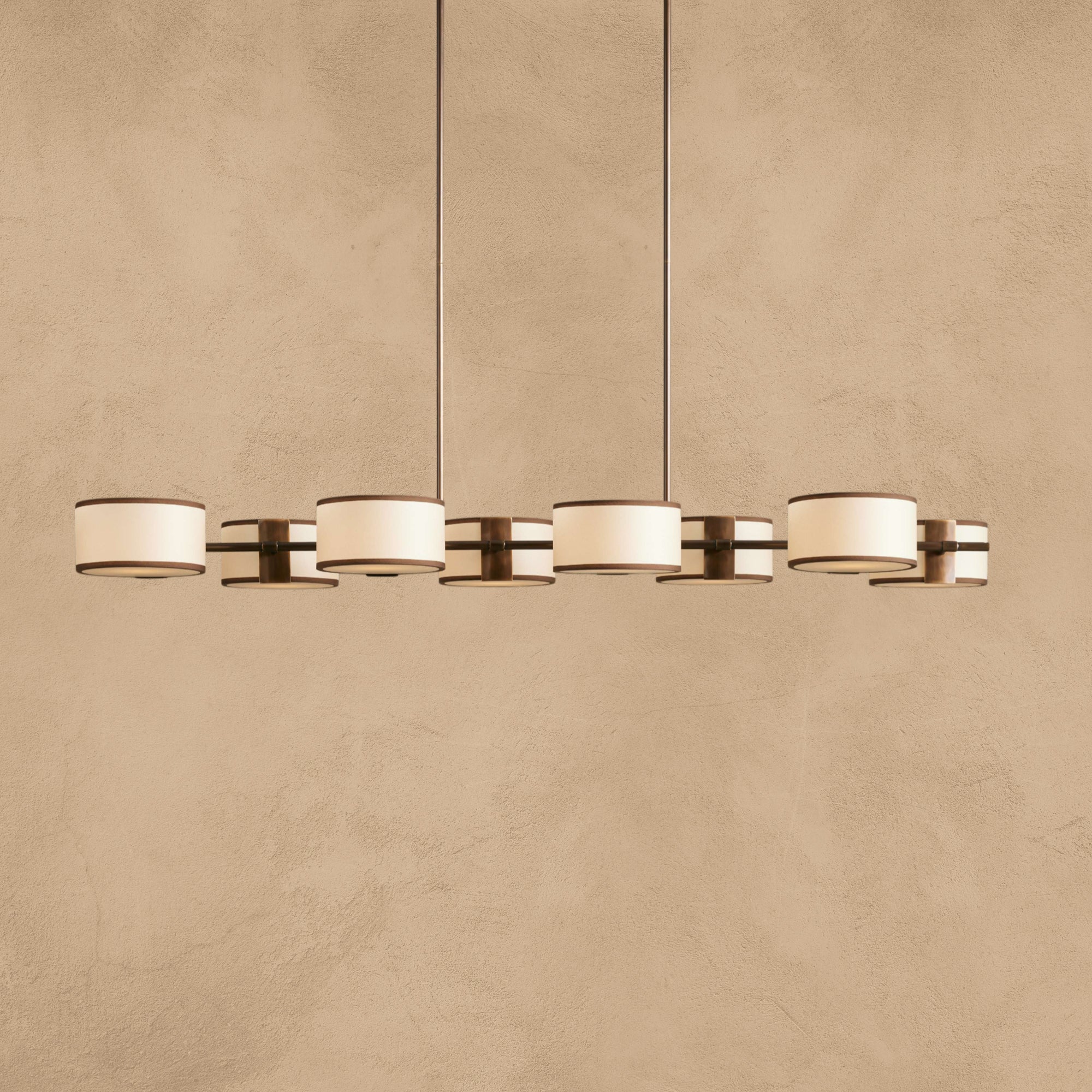 Daphne Fabric Linear Chandelier 62''72''
