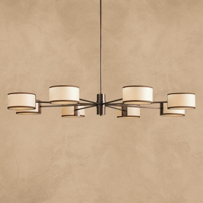 Doriselle Fabric Round Chandelier
