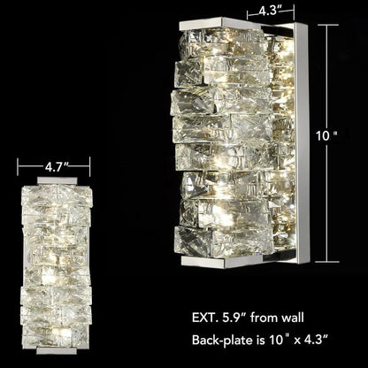 Irregular Crystal Block Wall Sconce