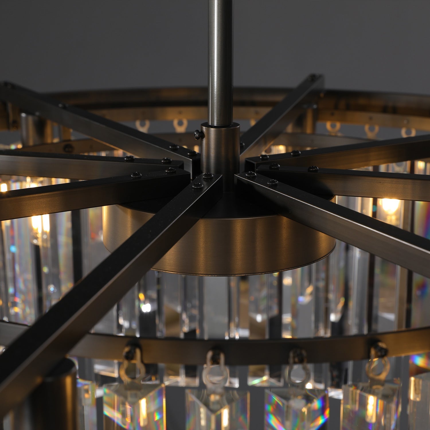 Zestra Crystal Round Chandelier