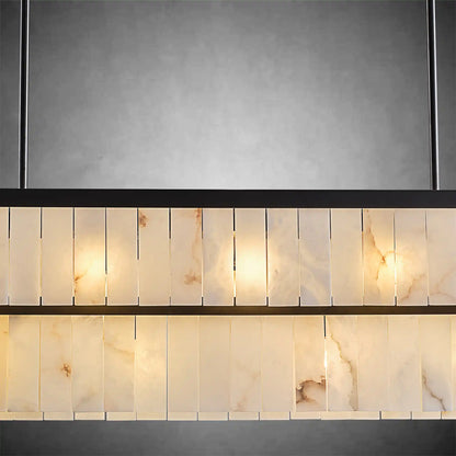 Rectangle Alabaster Chandelier