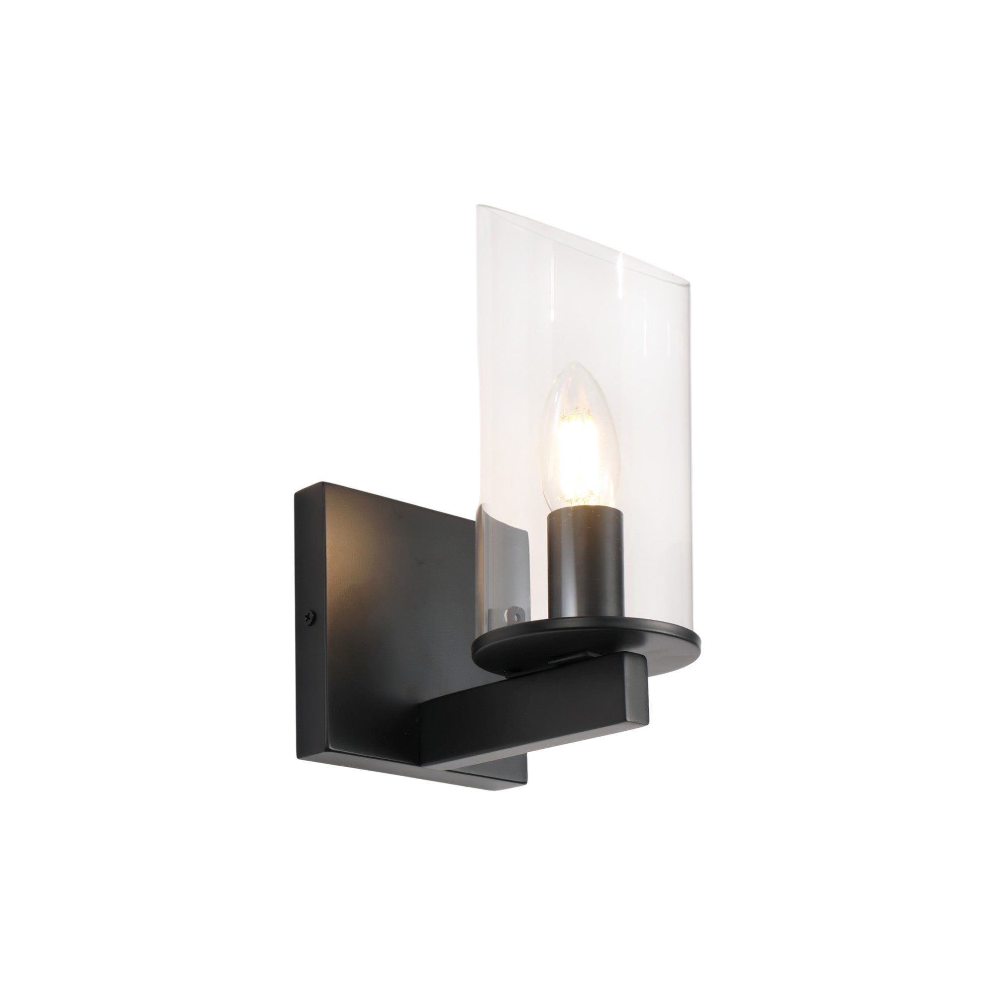 Modern Metal & Glass Wall Sconc