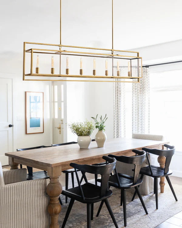 Verao Glass Rectangular Chandelier