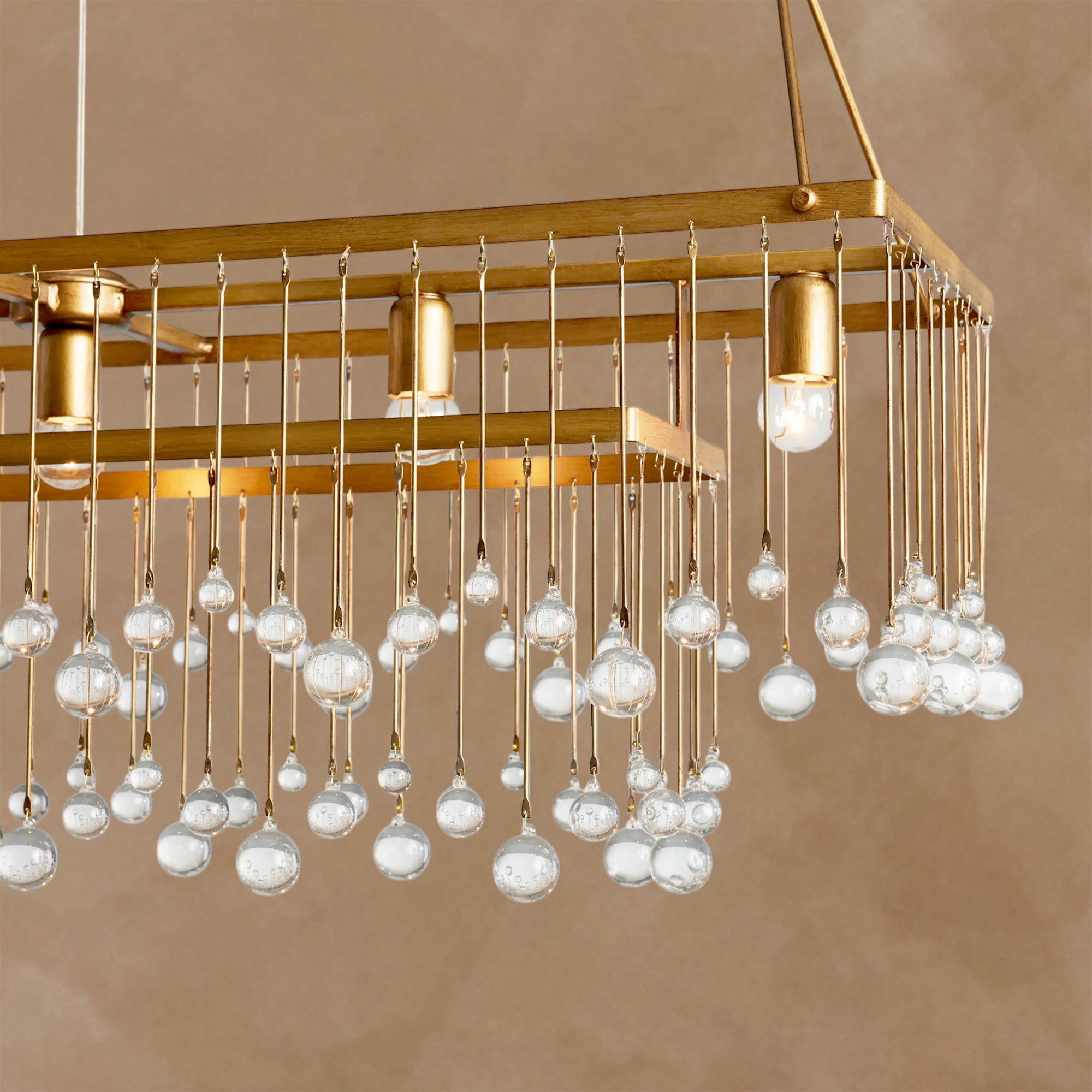 Aubrey Rectangular Chandelier Crystal Ball