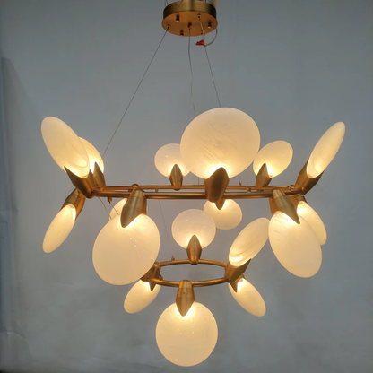 Lyverne 2-Tiered Halo Chandelier