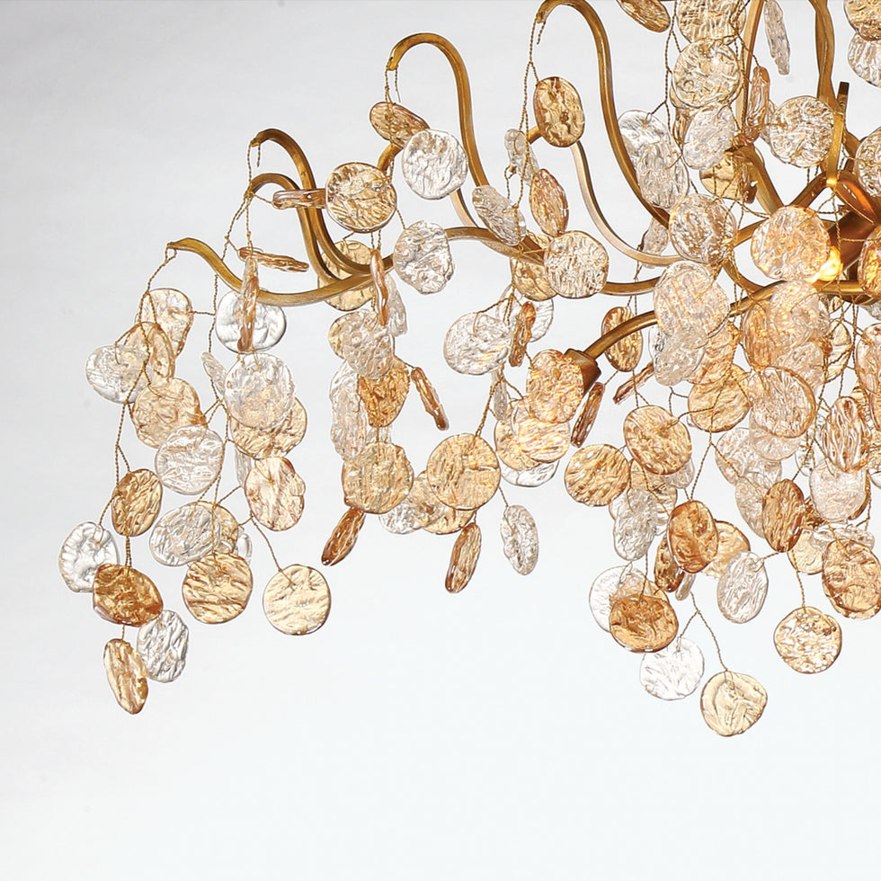 Campobasso 7-Light 27" LED Flush Mount, Gold Finish