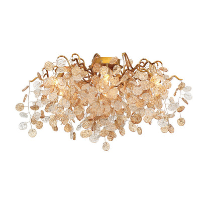 Campobasso 7-Light 27" LED Flush Mount, Gold Finish