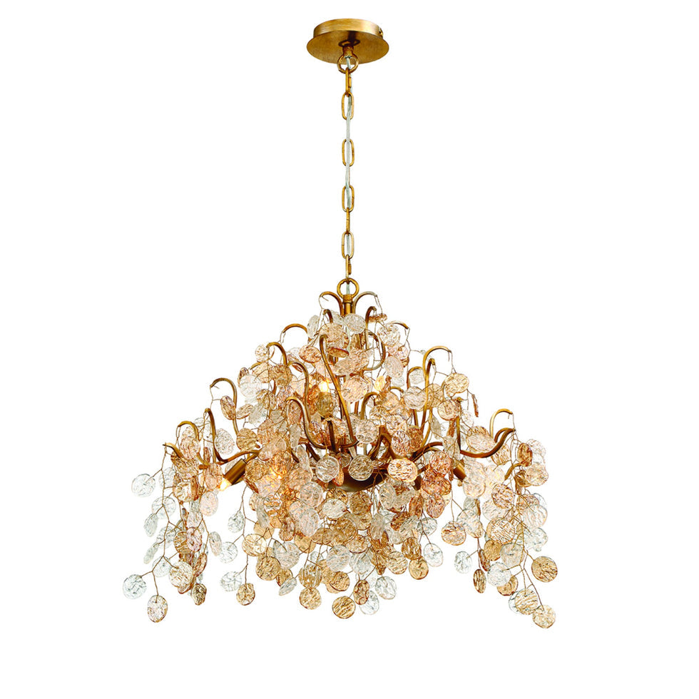 Campobasso 11-Light 33" Chandelier, Gold Finish