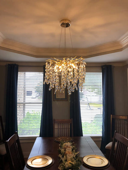 Albero Modern French-Style Branch Crystal Chandelier