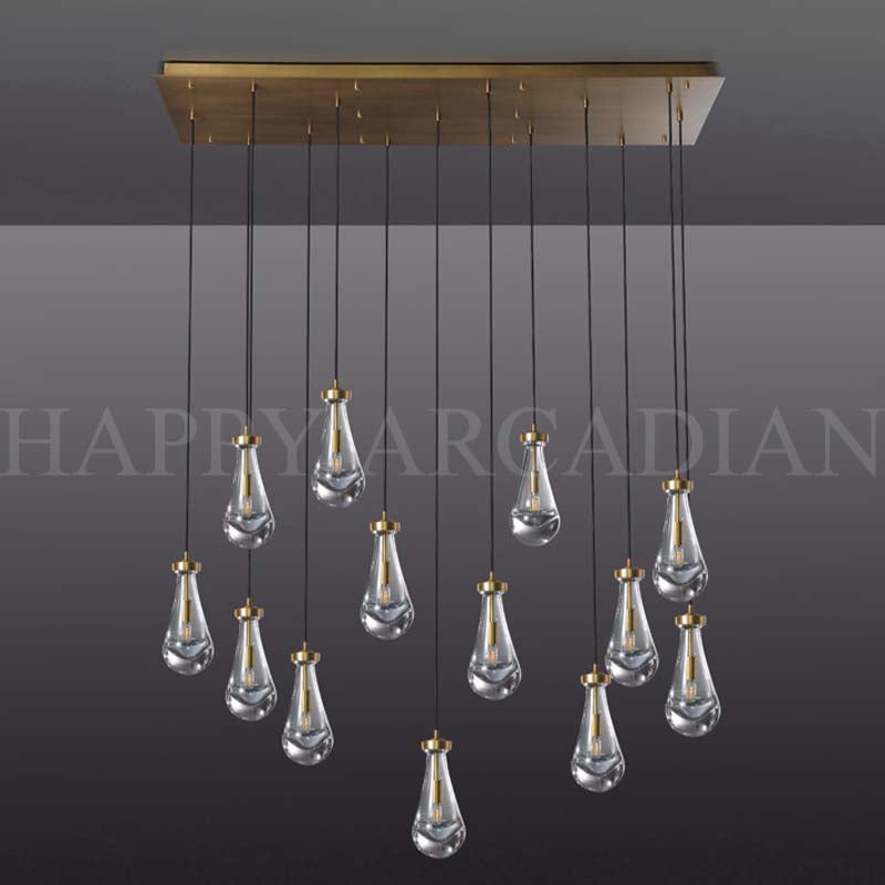 HA Raindrop Linear Chandelier 54″,13-Lights