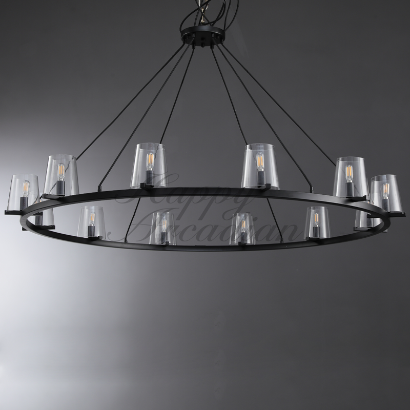 Brilliax Series Round Glass Chandelier