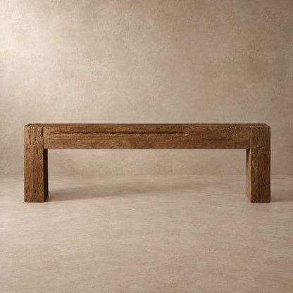 Happyarcadian Reclaimed Teak Wood Console Table