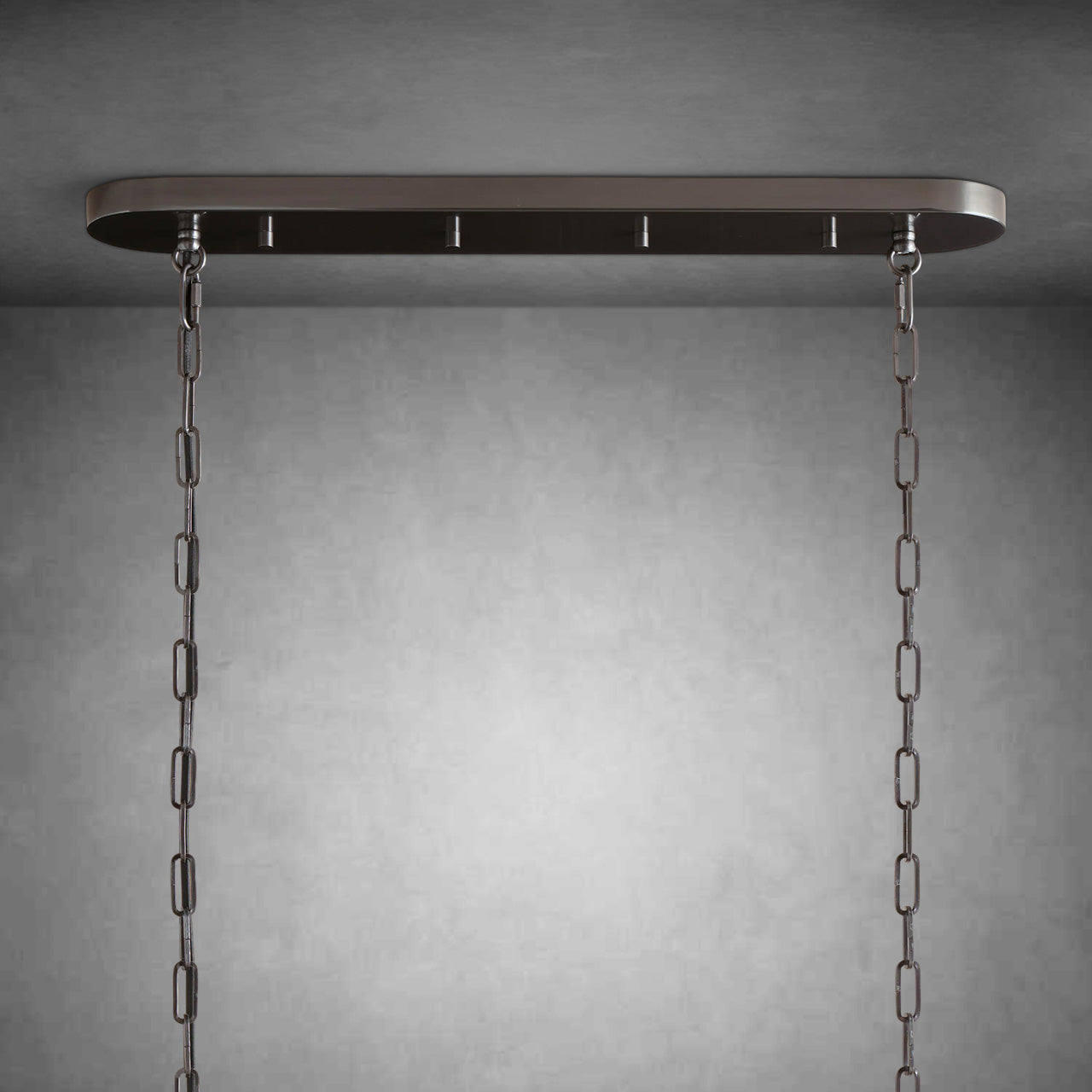 Ghiaccio Art Glass Oval Chandelier