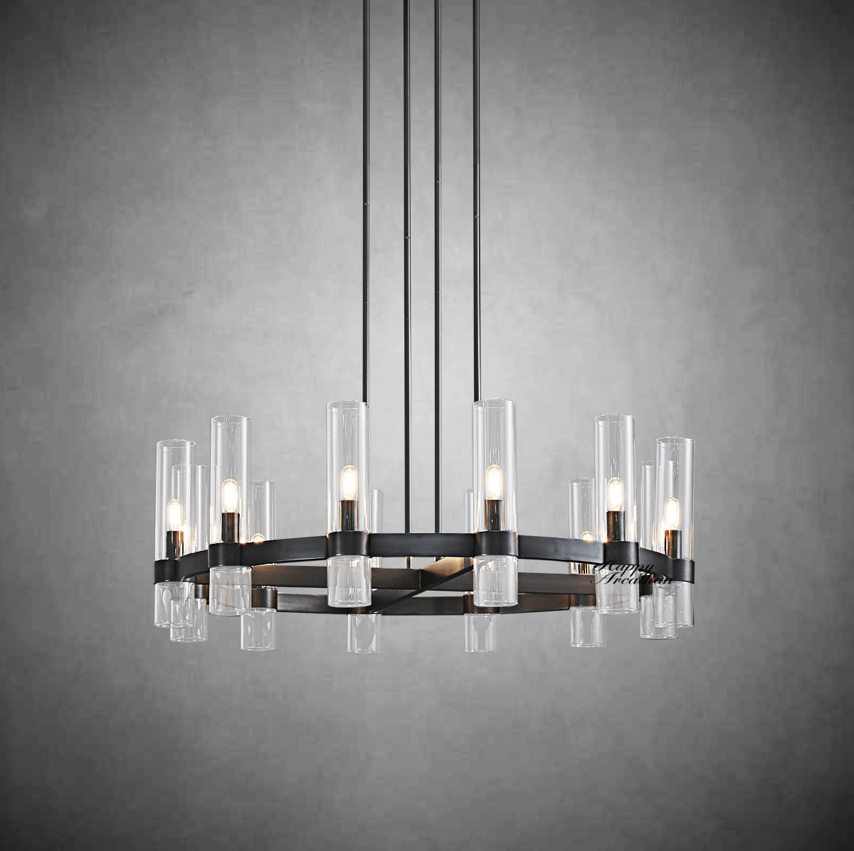 HA Rebecca Round Chandelier 36″, 12-Lights