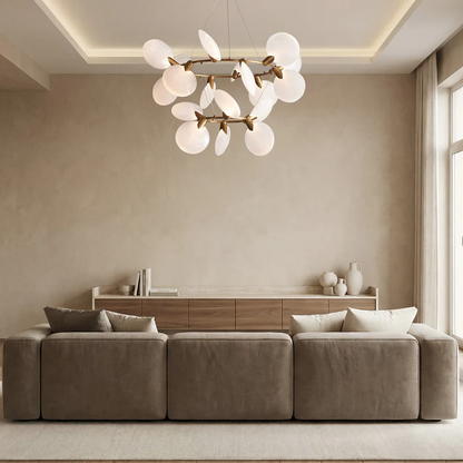 Lyverne 2-Tiered Halo Chandelier