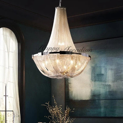 HA Alisa Plated Luxury Chandelier