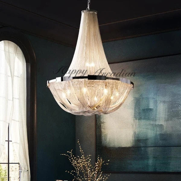 HA Alisa Plated Luxury Chandelier