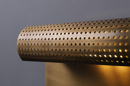 Scroll-I Wall Sconce Brass