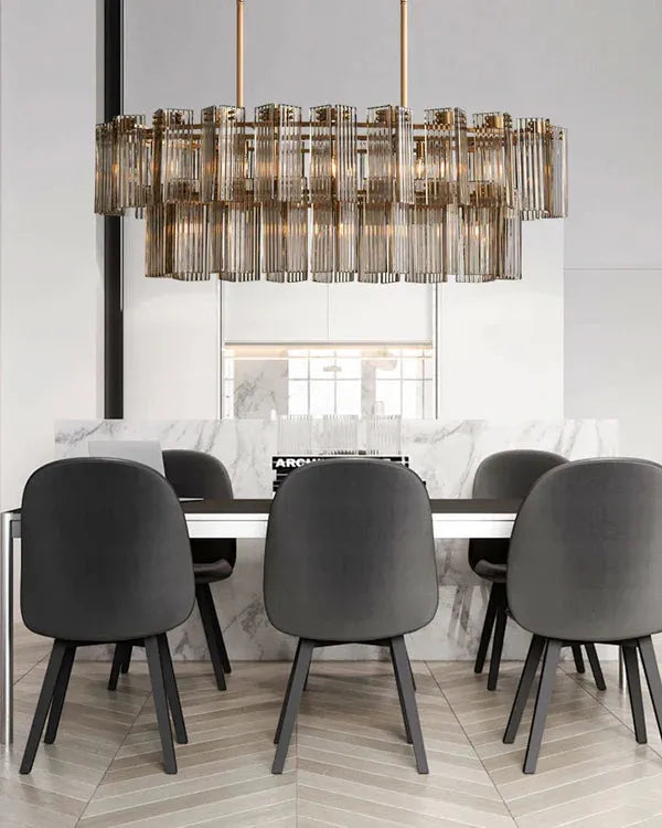 Delsie Oval 2 Tiered Chandelier