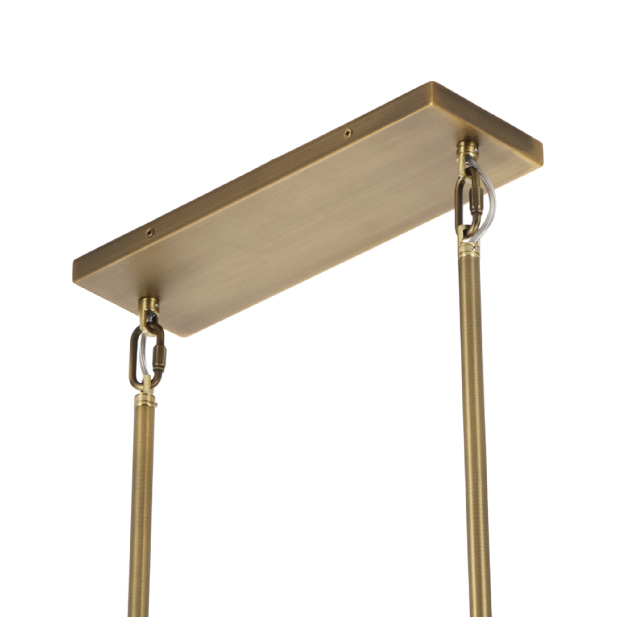 Modern Frame Glass Shade Chandelier