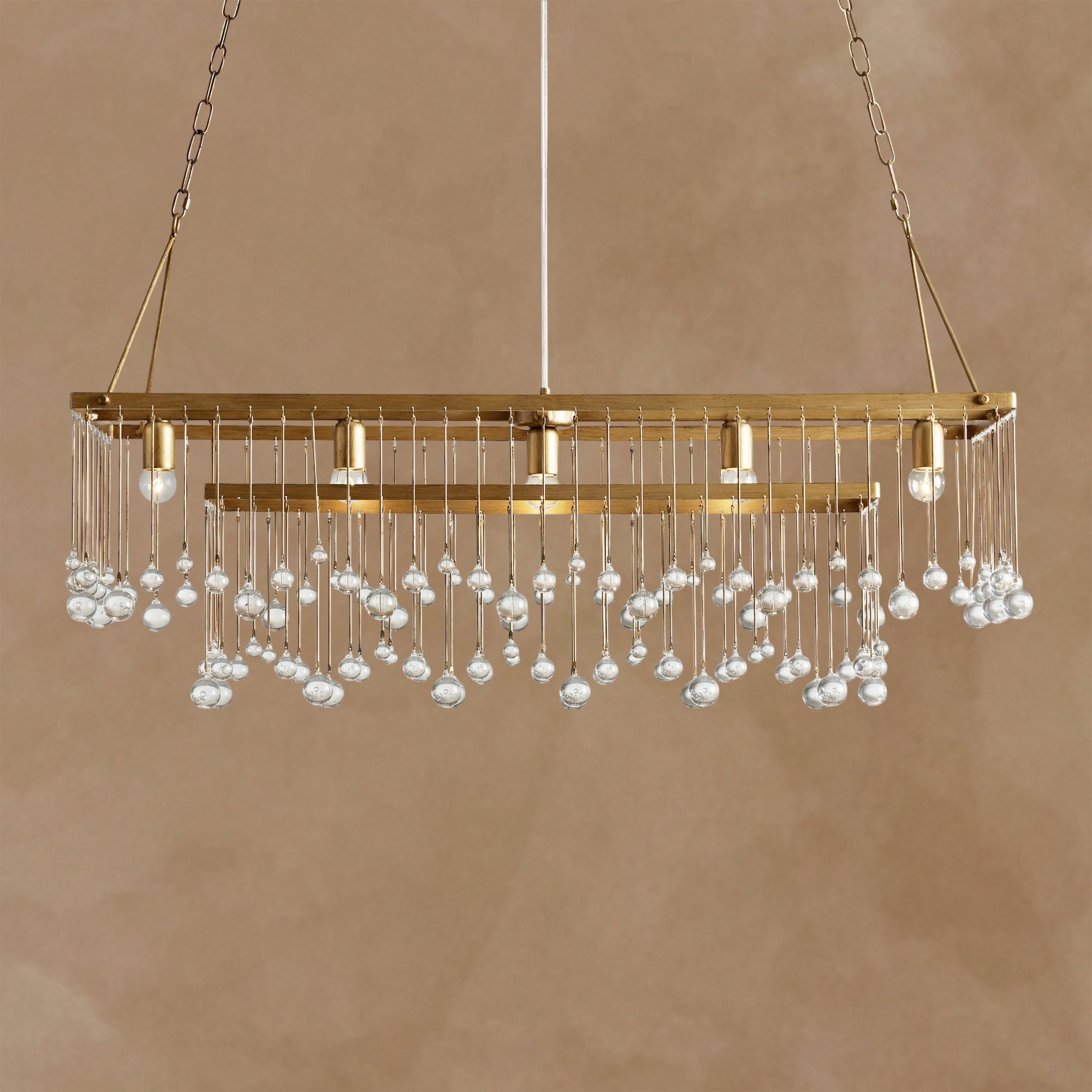 Aubrey Rectangular Chandelier Crystal Ball