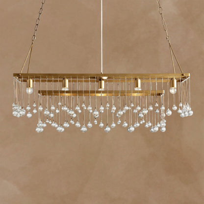 Averline Rectangular Chandelier Crystal Ball