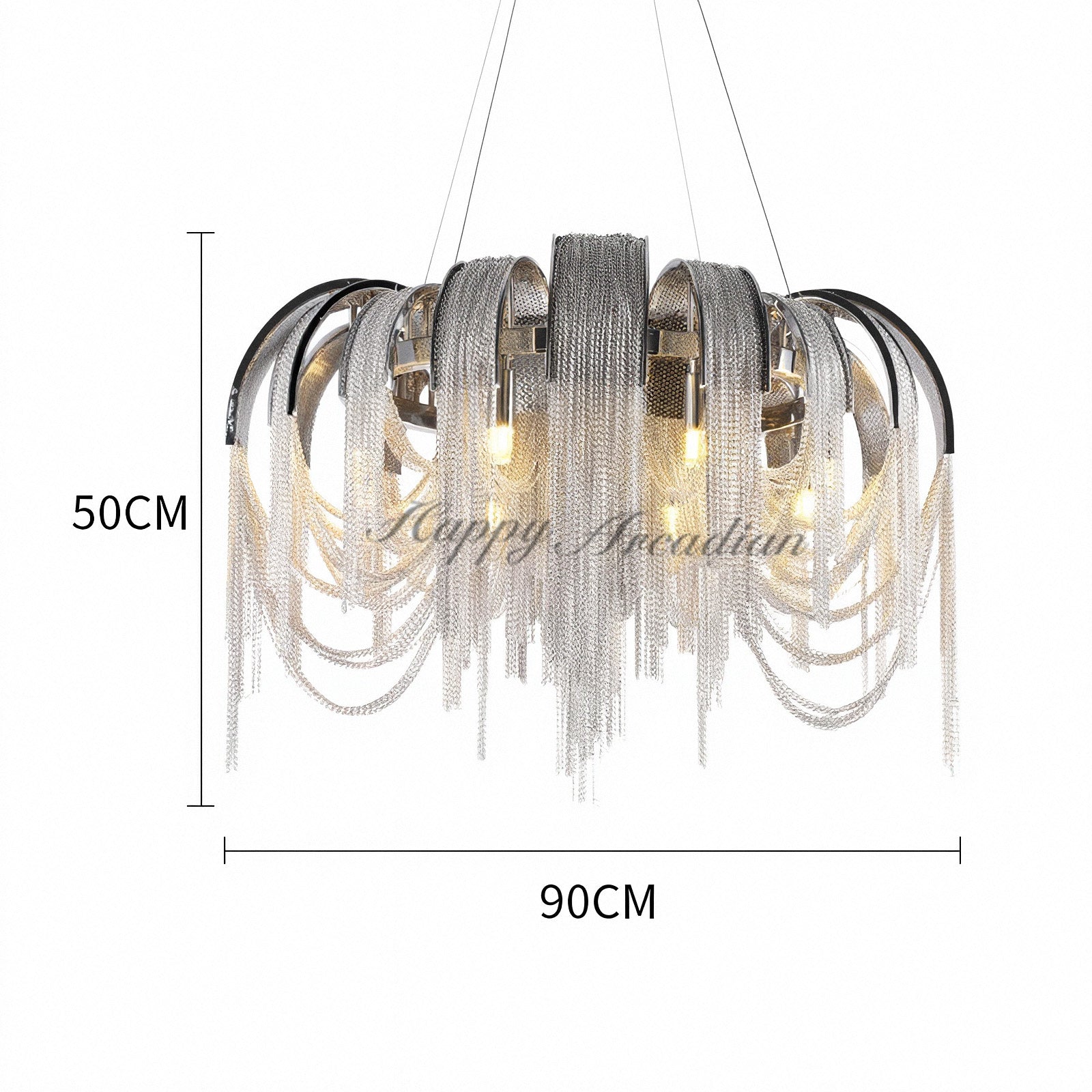 HA Alisa Luxury Round Decor Chandelier