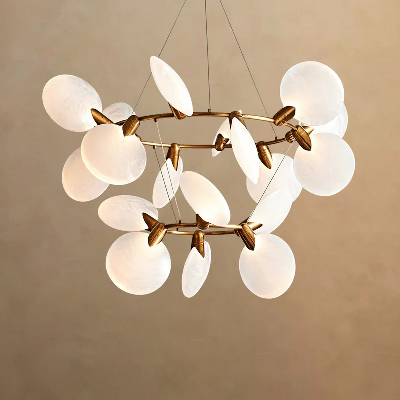 Lyverne 2-Tiered Halo Chandelier