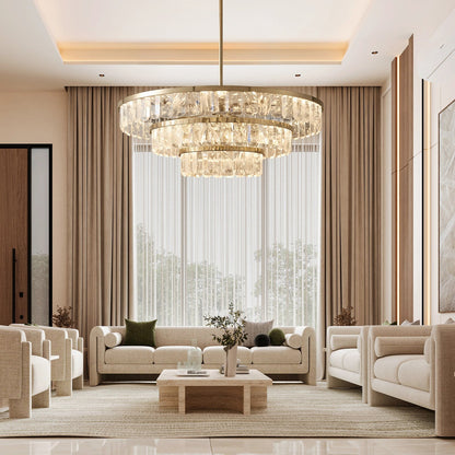 Selene Linear Crystal Chandelier