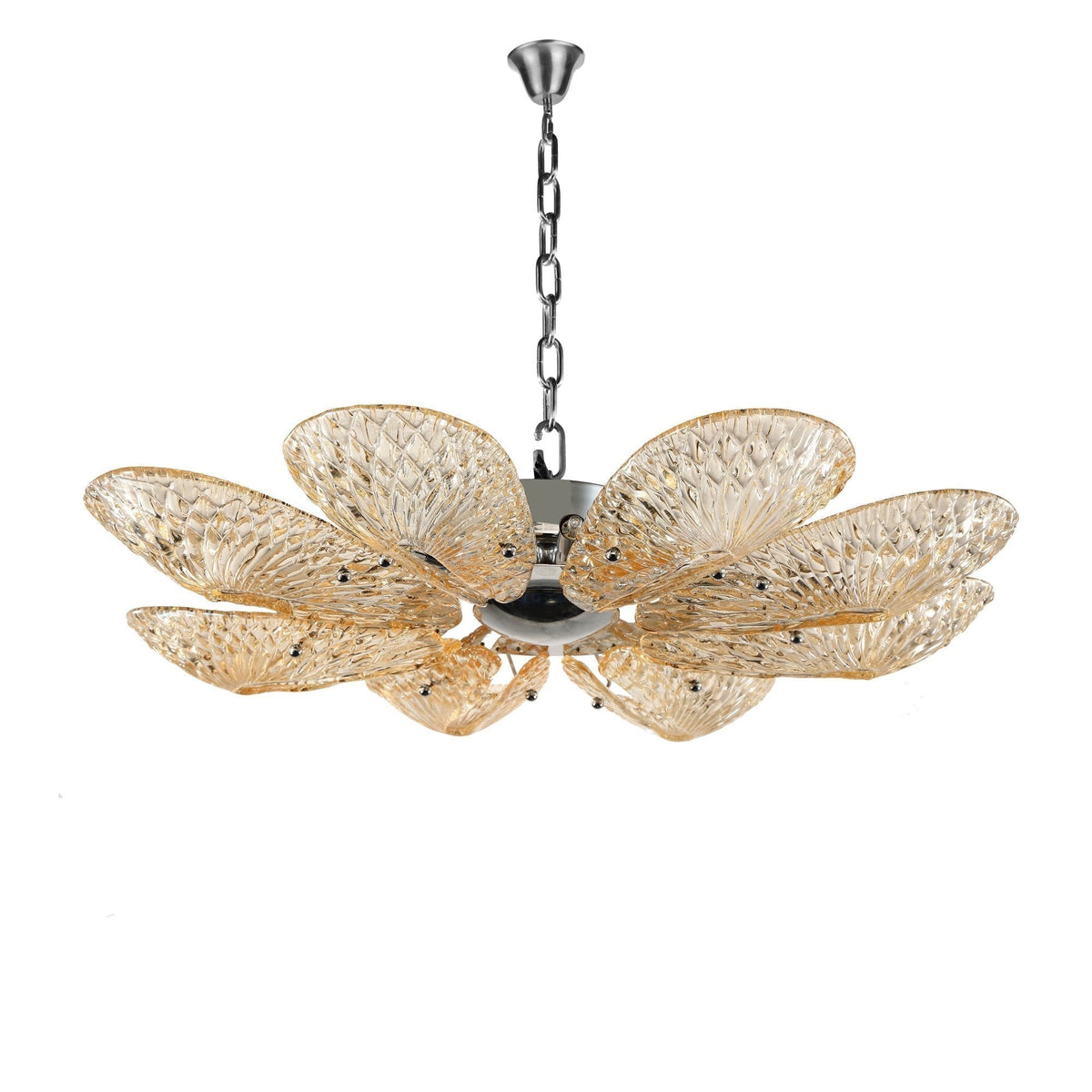 JC Bella Murano Glass Flower Chandelier