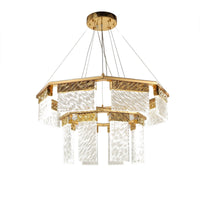 Muhamet 2-Tier Round Down-light LED Chandelier Lighting