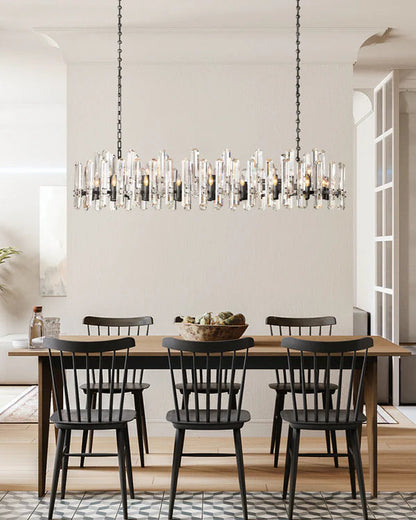 Boniton Prism Linear Chandelier 72"，28-Lights
