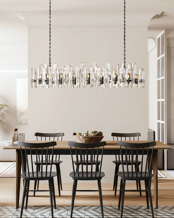 Boniton Prism Linear Chandelier 54"，24-Lights