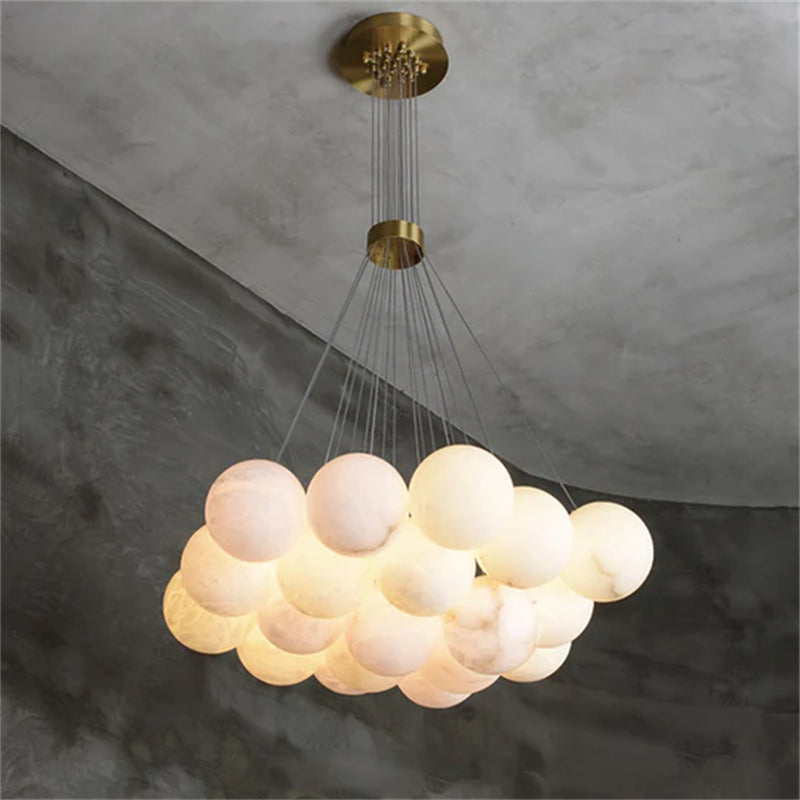 Mancy Modern Creative Alabaster  ball chandelier