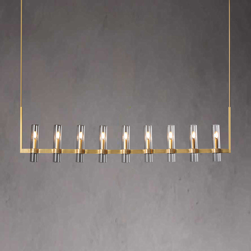 Three Glasses of the  Ravelle Linear Chandelier