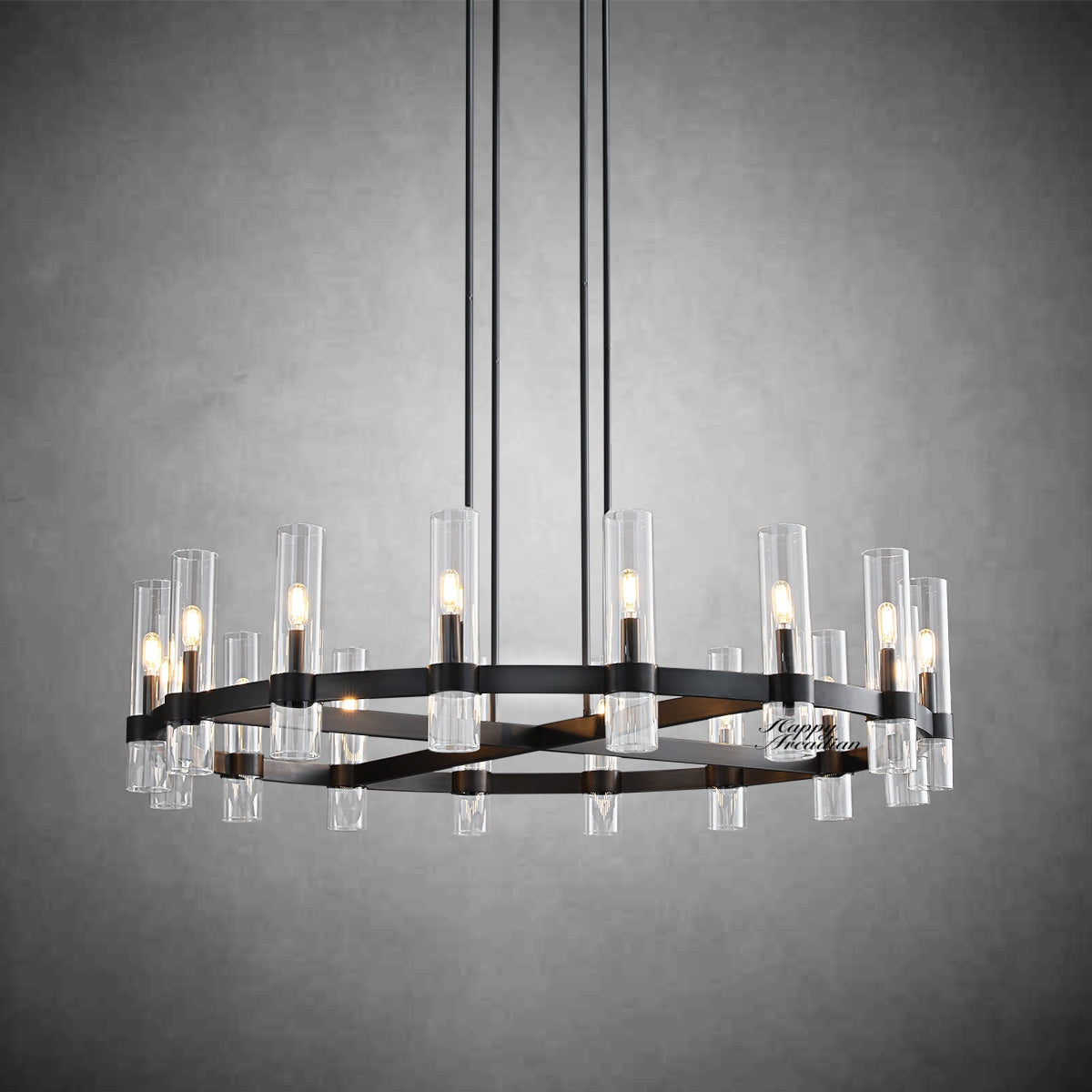 HA Rebecca Round Chandelier 48″, 16-Lights