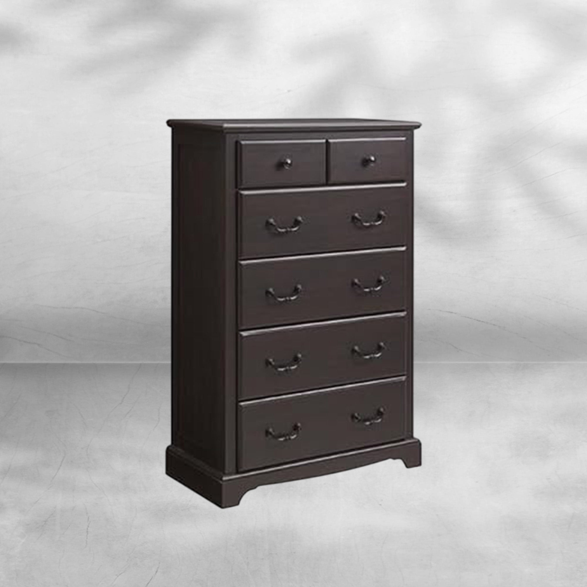 Rustic Tall 6-Drawer Dresser Chest for Bedroom