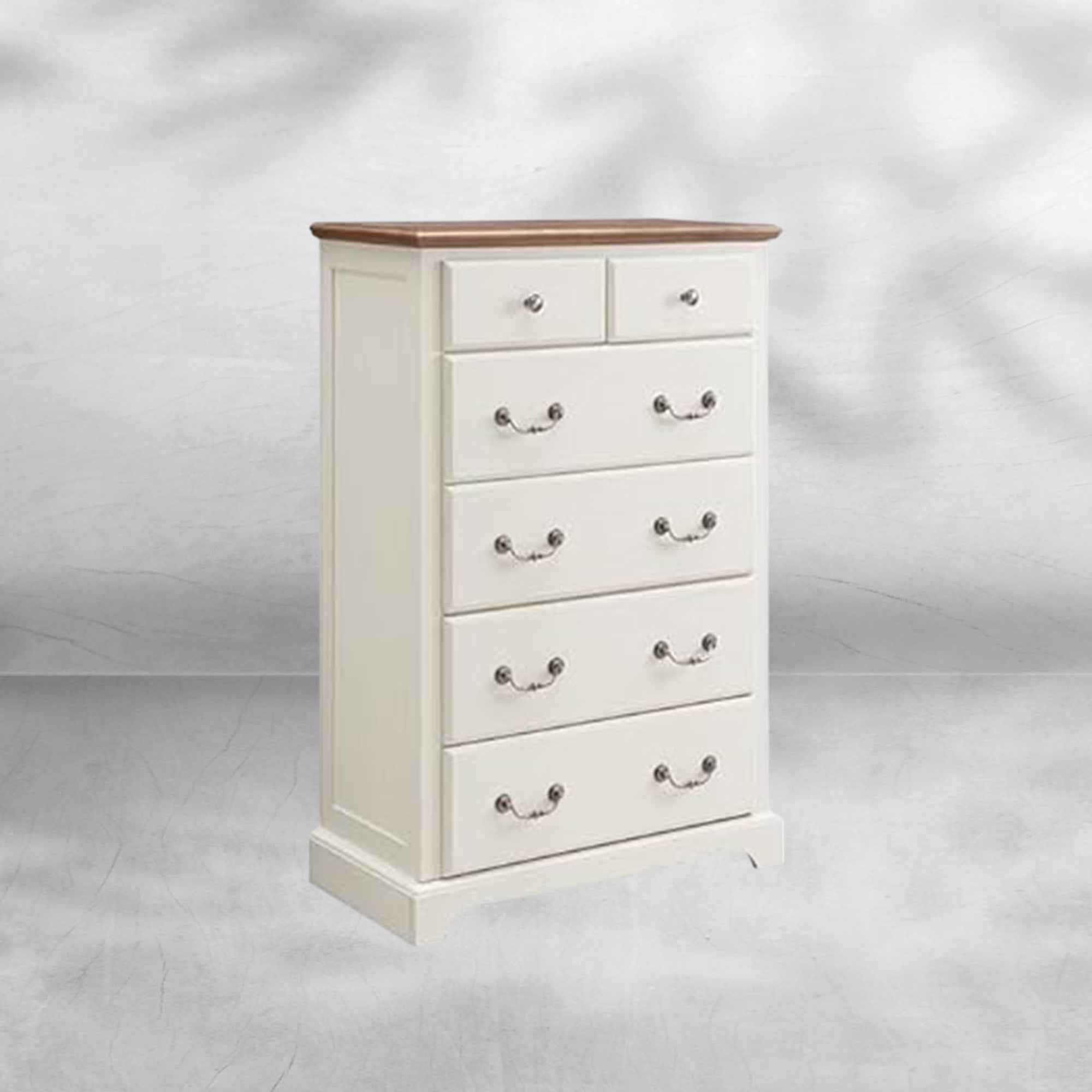 Rustic Tall 6-Drawer Dresser Chest for Bedroom