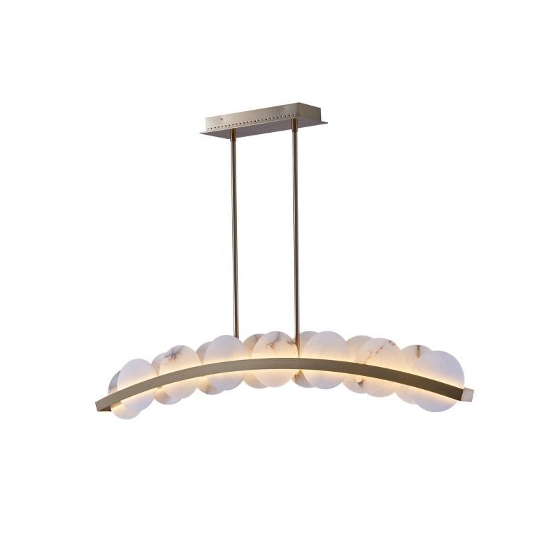 Reagan Alabaster Meridian 47 In LED Island Chandelier