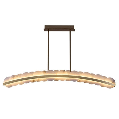 Reagan Alabaster Meridian 60 In LED Island Chandelier