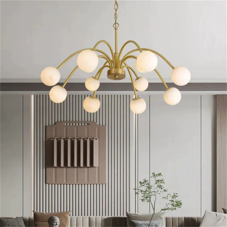 Casey Alabaster Radial Chandelier