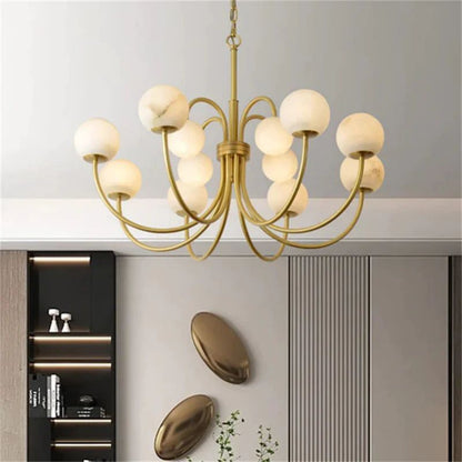 Casey Alabaster Radial Chandelier