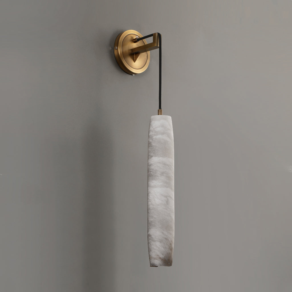 Alabaster Flute Wall Lamp