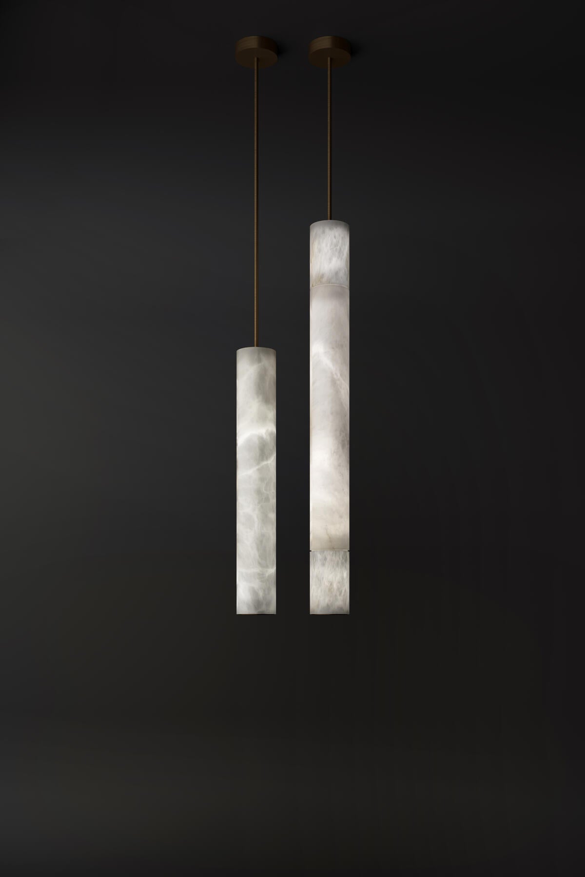 Bushra Alabaster Modern Indoor Kitchen Island Pendant Lighting